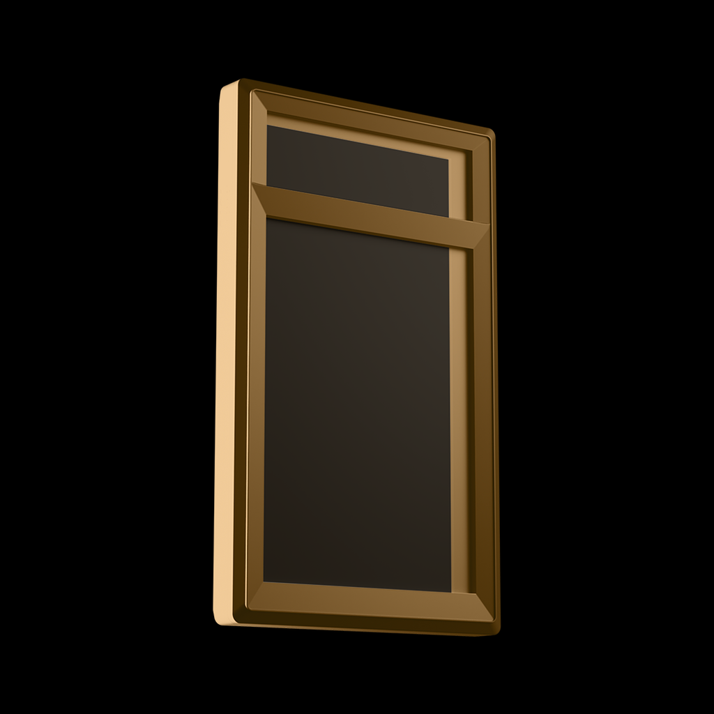 fofo 35pts gold graded card case with zinc alloy trim