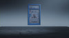fofo 35pts blue graded card case with zinc alloy trim framing a PSA 10 card